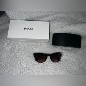 PRADA cat eye sunglasses tortoise color. Like brand new!!! Literally worn once!